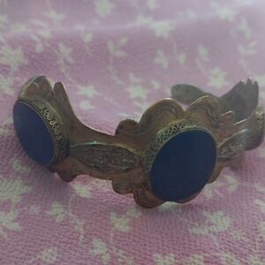 Vintage Blue and Gold Bracelet